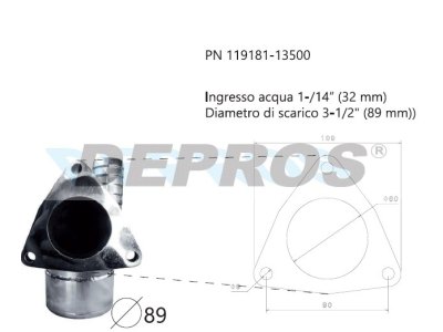 RISER ACERO INOX YANMAR