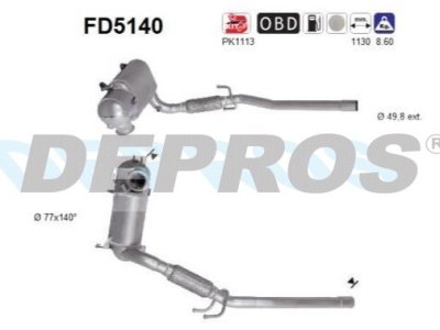 FAP DPF CATALIZZATORE AUDI SEAT SKODA VW